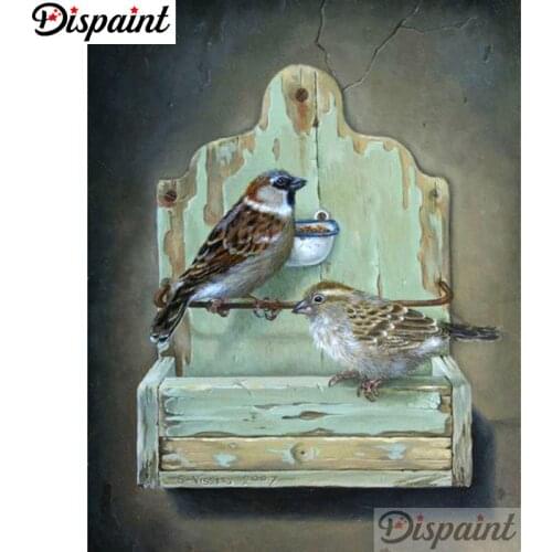 Dispaint Full Square/Round Drill 5D DIY Diamond Painting "Animal bird scenery" 3D Embroidery Cross Stitch Home Decor Gift A10296
