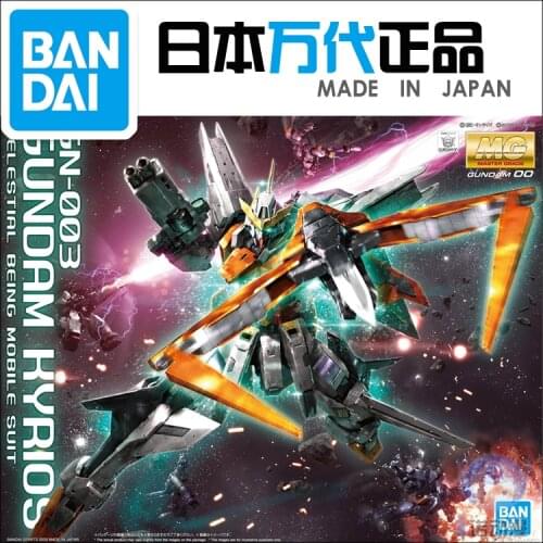 Bandai Gundam Model IN-Stock Assembly 59547 MG 1/100 GN-003 Hyrios Gundam ROBOT Figure Anime Toys Figure Gift