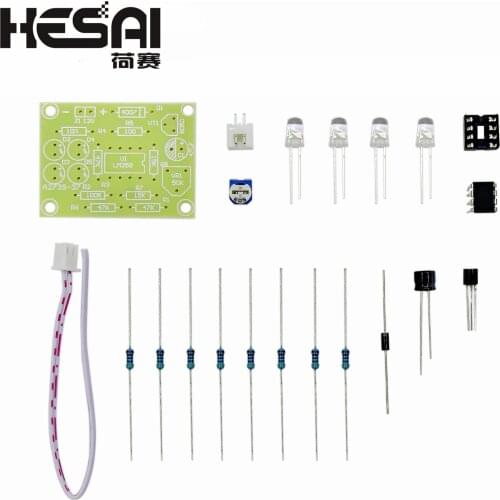 LM358 Breathing Light Parts Electronic DIY Fun Making KIT Blue Flashing Lamp Electronic Production Suite