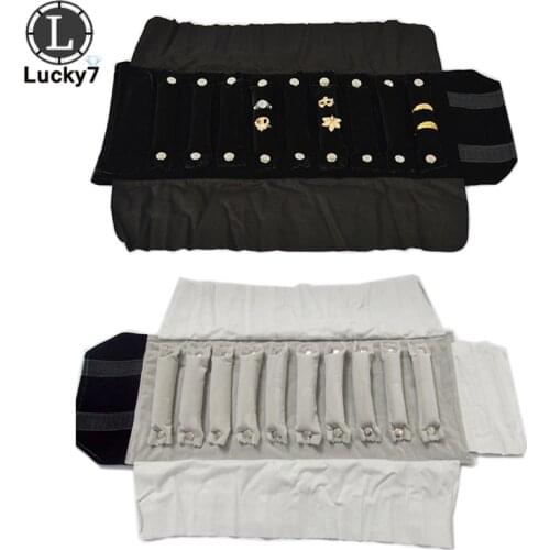 Jewelry Travel Case Velvet Jewelry Display Carrying Bag Jewelry Ring Showed Storage Organizer Box