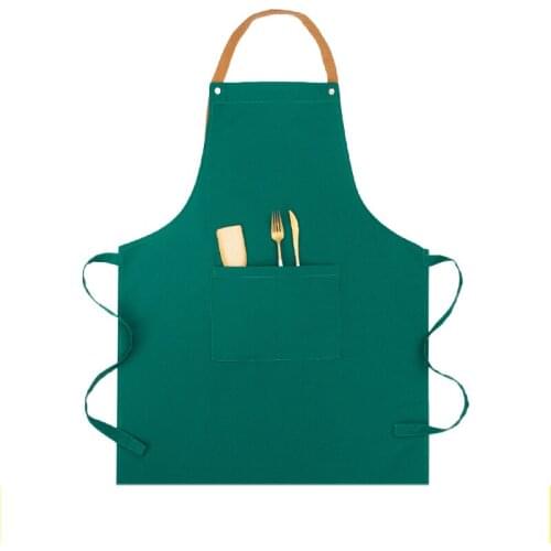 Customized LOGO Printing Apron Kitchen Home Creative Simple Cooking Antifouling Oilproof Men Women Fashion Pinafore Overalls
