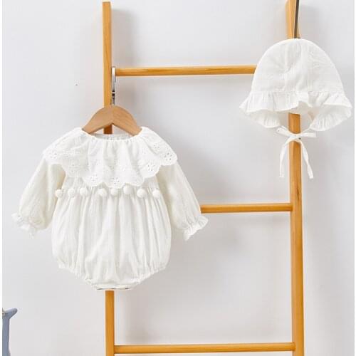 Baby Girl Rompers And Hat Baby Girl Long Sleeves Rompers 2020 Spring Autumn Baby Girl Clothing Newborn Rompers Clothes