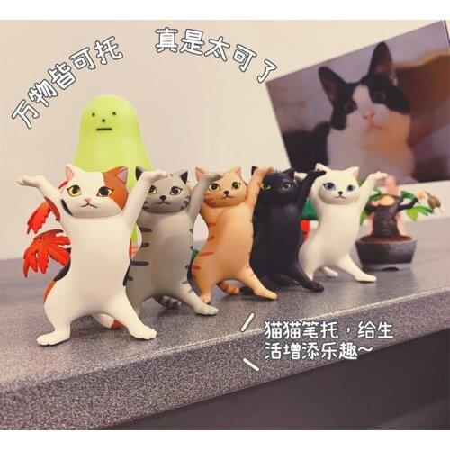 Cute Cat Lift Cartoon Animal Gift Girls Decorations For Home Accessories Ornaments Birthday Present Christmas