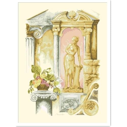 Out of the bath cross stitch kit package 18ct 14ct 11ct light yellow cloth silk cotton thread embroidery DIY handmade needlework