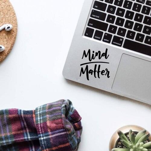 Free Shipping Mind Text Laptop Sticker For Pro 15 13 Laptop Skin decoration