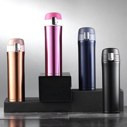 Summer New Style Insulated Cup Shift Logo Gift Packaging Bounce sui ying Cup Car Mounted Water Cup Convenient Carriable