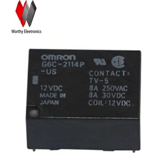 Wholesale 10PCS/lot relay G6C-2114P-US-12VDC