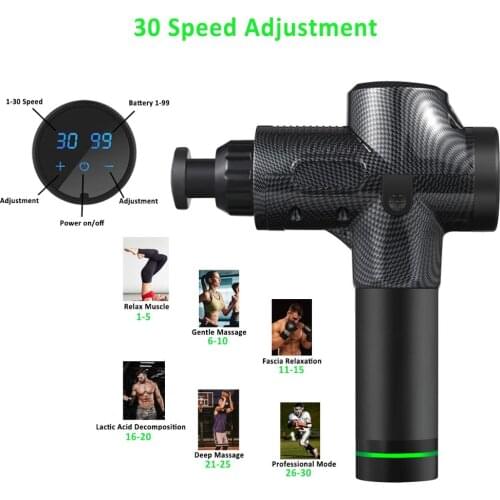 Deep Massage gun Rechargeable muscle relax body relaxation Electric massager with portable bag for fitness Pain Relief