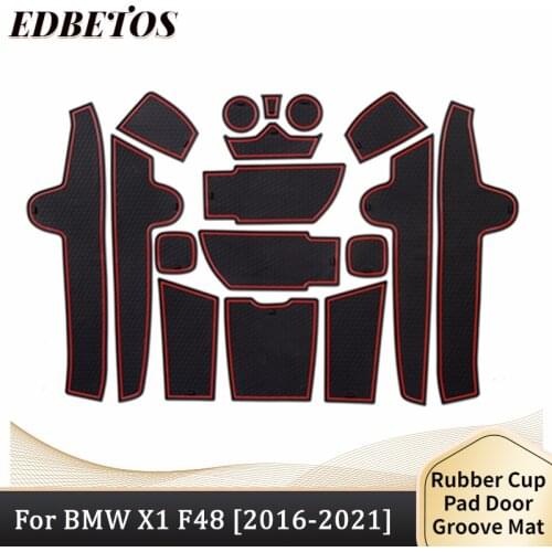 Cup HolderFor BMW X1 F48 Accessories 2016 - 2021 Interior Cup Holder Inserts, Center Console Liner Mats, Door Pocket