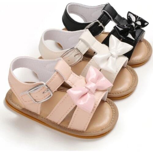 Toddler Princess Sandals Summer Kids Rubber Soft Bottom Anti skid Baby Girl Shoes Newborn Pure Color Casual Sandalias