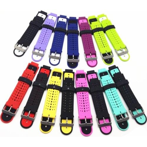 Silicone Wrist Watchband Strap Bracelet For Garmin Forerunner 220 230 235 620 630 Smart Watch Universal Replacement Band belt