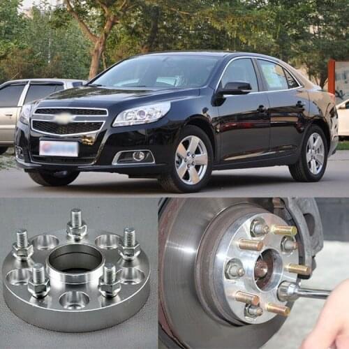 Teeze 4pcs New Billet 5 Lug 12*1.5 Studs Wheel Spacers Adapters For Chevrole Malibu