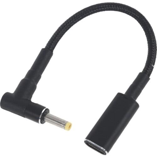 Universal USB-C Type-C to DC 4X1.7mm Data Cable PD 100W Data Transfer Cable Cord Used for All Type-C Plug