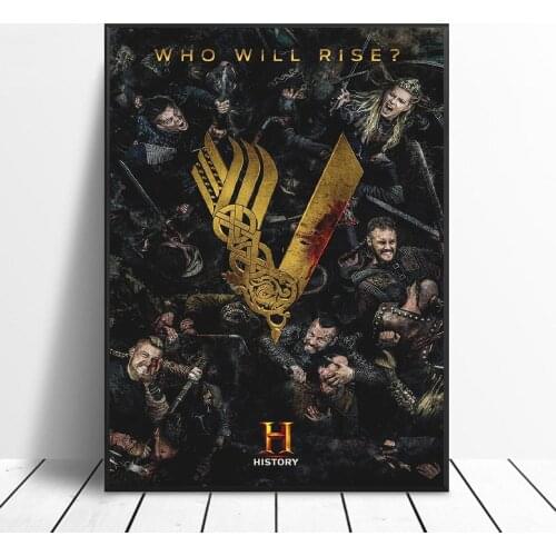 Vikings Season 5 Art Silk Fabric Poster Print Wall Pictures For Room Decor