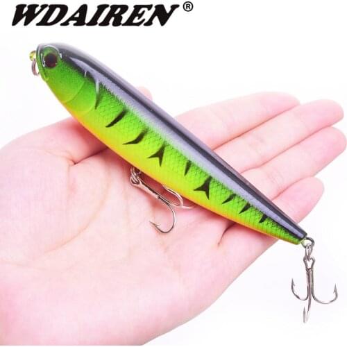 WDAIREN Topwater Hard Pencil Lure 11.5cm 16g Fishing Wobblers Crankbait Artificial Bait Floating Rout Bass Isca Pike Lures