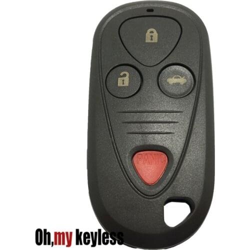 50pcs/lot Replacemen keys fob for acura remote control key shell 3+1 button entry keyless fob cover