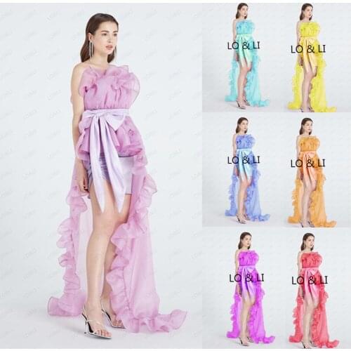 LO&LI New Tisha Dusty Rose Pink Top And Cape Dress For Holiday Party