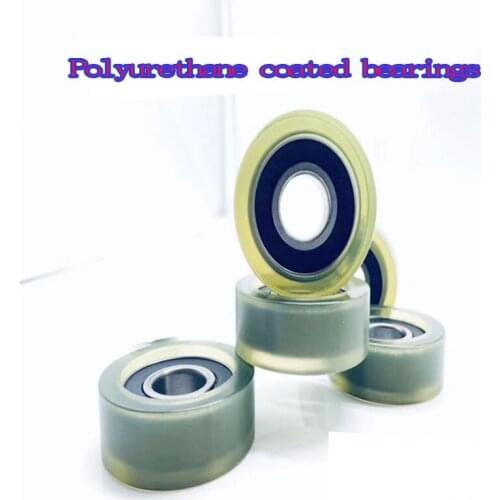 1 Pcs of 15*50*15 cm 6002 Bearings, Soft Rubber PU PolyureThane Silent Coating Steering Wheel Rolling Guide