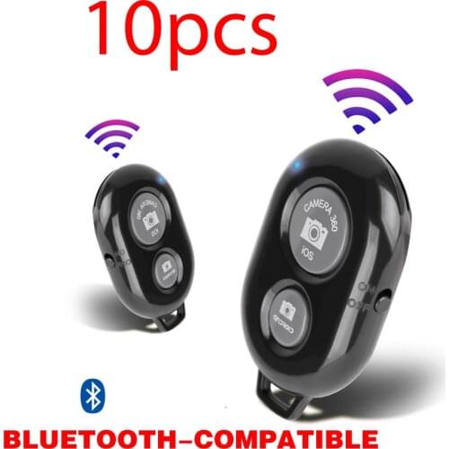 10pcs Bluetooth Adapter Wireless Bluetooth Remote Shutter Release Remote Selfie Accessory For Mobile Phone Control Photo Camera