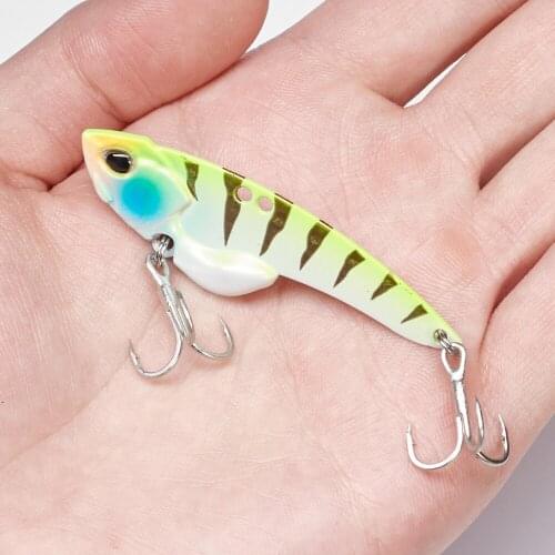 11g Artificial Fishing Lure Jigging Hard Bait Vib Wobbler Diving Swivel Bait Fishing Lure Jig Vibration Carp Pike Swim Tackle