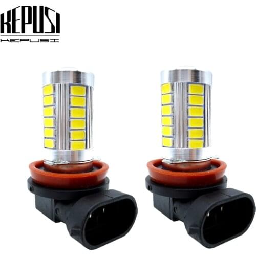 2x Car Fog Lamp H8 H11 Led Bulb Auto Driving Running Light For MK3 MK4 Lavida Sagitar Touarge Touran Passat B7 Magotan Golf