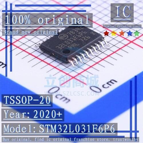 2020+ 100% Brand new original 1PCS-5PCS STM32L031F6P6 32L031F6P6 TSSOP-20 Microcontroller chip