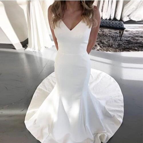 2020 Beach Wedding Dress A Line Sweetheart Vestido Noiva Praia Simple White Tulle Casamento Sashes Bridal Gown Custom Made