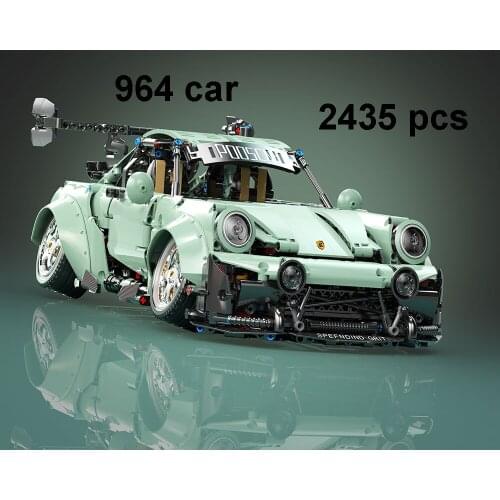 2435pcs 10220 Green Hypercar 964 Super Racing Car Fit 10220 High-Tech Mode Building Blocks Toys For Boys Birthday Christmas Gift