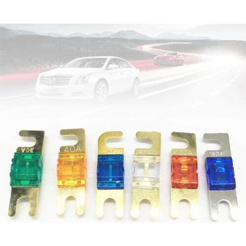 5Pcs 30/40/60/80/100A Nickel Plated Car Stereo Audio 32V AFS Mini ANL Fuses Auto Stud Fuse Circuits Protection Fuse High Quality