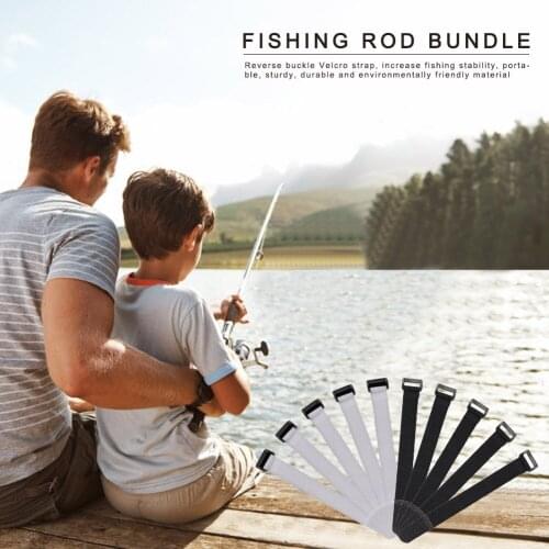 Fishing Rod Tie Holder Strap Bandage Ties Belt Outdoor Portable Suspenders Fastener Hooks Easy Fishing Carrying