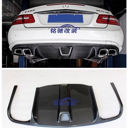 Carbon Fiber Car Rear Trunk Lip Bumper Diffuser Protector Cover Fits For benz e-class W207 E200E260E350Coupe 2009 2010 2011 2012