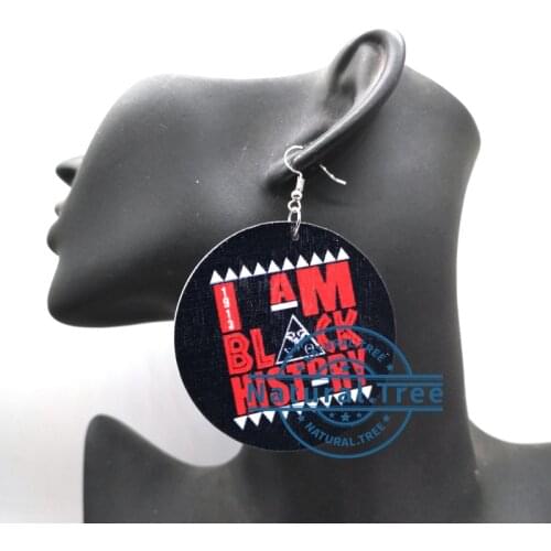Free Shipping! Delta Sigma Theta wooden earrings