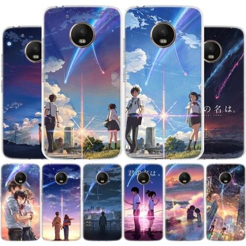 Anime Movie Prints Your Name Phone Case For Motorola Moto G9 G8 G7 G6 G5 E6 E5 Plus Play Power + One Action Macro Cover Coque Sh