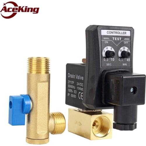 Electronic drain valve air compressor air storage tank cold dryer rdp-a-b timing automatic water discharge solenoid valve AC220V