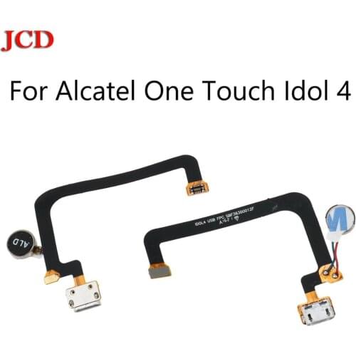 JCD New USB Flex Cable For Alcatel One Touch Idol 4 Idol4 Dock Connector Charging Charger Port Flex With Microphone Flex