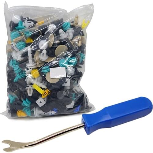 Vehicle Bumper Clips 500Pcs Universal Mixed Retainer Fastener Rivet Door Panel Fender Liner