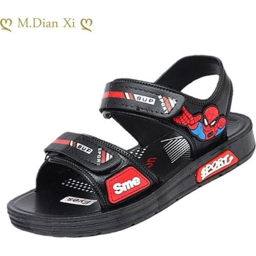 Summer Sandals for Boys Cartoon Kids Shoes Soft Non-Slip Leather Children Shoes Sandalias Children Footwear Outdoor