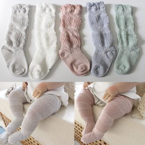 Summer 2020 Mesh Cotton Baby Sock Baby over the Knee Sock Baby Anti-Mosquito Socks Children 0-3 Years Old