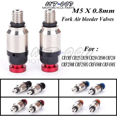 M5*0.8mm Fork bleed valve Fork Relief Valve motorcross air fork bleeder relief valves for pit dirt bike motorcycle