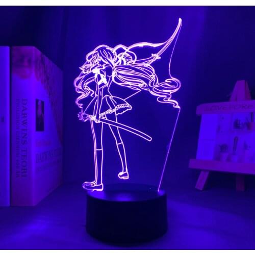 Manga 3d Lamp Blood C Saya Kisaragi for Childrens Room Decor Night Light Kids Bithday Gift Blood C Anime Led Light Bedroom