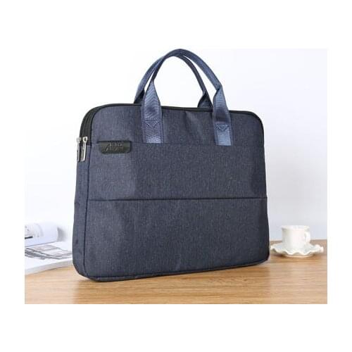 Fashion Business Mens Document Bag A4 Zipper Bag 14 Inch Laptop Bag File Organizer For Document (Custom LOGO For 50pcs More)