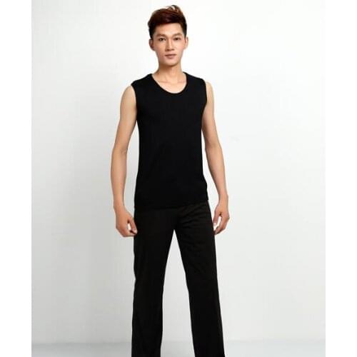 Mens Adult Latin Dance Practice Tops Latin Dance Garment Dance Waltz Ballroom Dance sleeveless latin man shirts