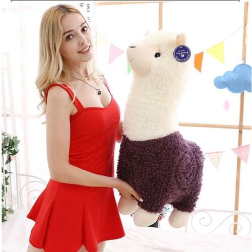 New Alpaca Plush Toy 6 Colors Cute Animal Doll Soft Cotton stuffed doll Home office decor Kids girl Birthday Christmas Gift
