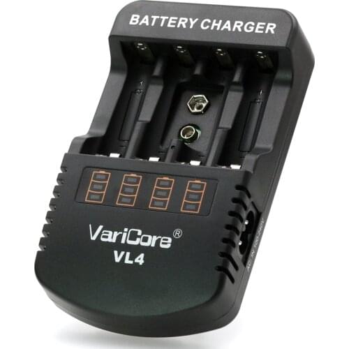 2018 new VariCore VL4 multi-function charger 1.48 V-1.5 V nickel-metal hydride AA /AAA 9V DC charger device 12V 1A .AC 100-240