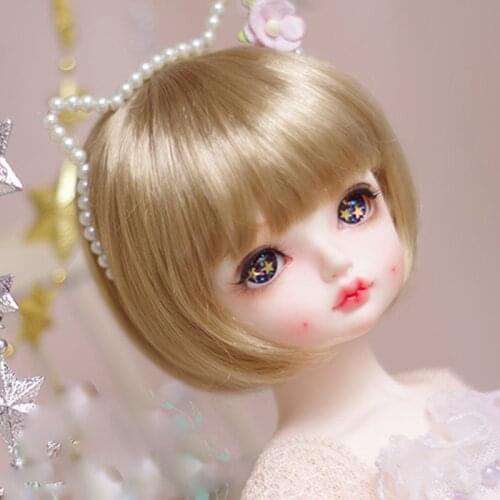 2021 New Arrival 1/3 1/4 1/6 1/8 Bjd Wig High Temperature Short Cute Wire Bjd Wig SD For BJD Doll Hair Wig