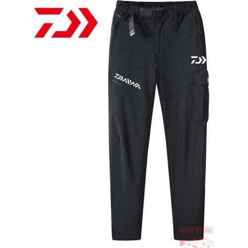 Daiwa Fishing Pants Mens Outdoor Hiking Camping Sports Pants Winter Plus Velvet Thickening Comfortable Warm Fishing Trousers