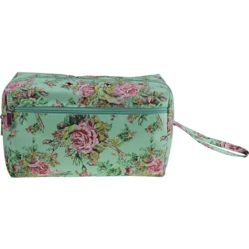 Sewing Tools Sewing Organizer Sewing Box 600D Oxford Cloth Green Peony Wool Storage Bag Wool Finishing Storage Bag Storage