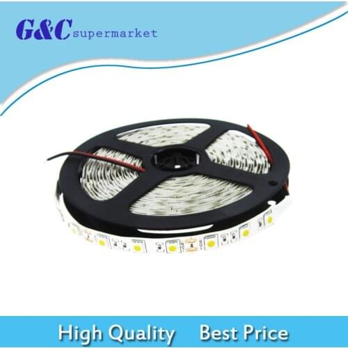 LED strip tape light 5M SMD 5050 Warm white 300LED Flexible Strip Light DC12V diy electronics