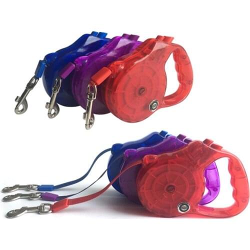 No Tangle Reflective Nylon Ribbon Retractable Dog Leash for Walking Small Medium Large Breed Dogs Automatic Extendable Pet Leads