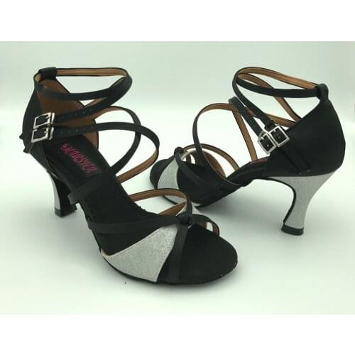 Latin Dance Shoes For women Salsa shoes pratice shoes comfortable latin shoes 6232bsg low heel high heel available shipping free